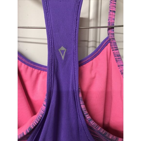 IVIVVA girls Sz 14 Purple racerback athletic built in bra tank top double dutch - Picture 7 of 7